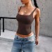 Solid color yoga camisole women's sports top
