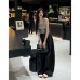 Relaxed Style Belted Cargo Casual Pants Women Lightweight Ice Silk Wide Leg Knife-Edge Loose Straight Trousers Floor-Length