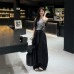 Relaxed Style Belted Cargo Casual Pants Women Lightweight Ice Silk Wide Leg Knife-Edge Loose Straight Trousers Floor-Length