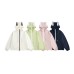 Color-Blocking Zipper Ear Hoodie Jacket for Men and Women