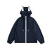 Color-Blocking Zipper Ear Hoodie Jacket for Men and Women