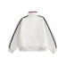 Color-blocked Three-Stripe Stand-up Collar Hoodie Cardigan