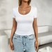 Versatile short sleeved inner vest T-shirt for women
