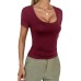 Versatile short sleeved inner vest T-shirt for women