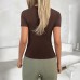 Versatile short sleeved inner vest T-shirt for women