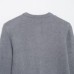 Round neck long sleeved ball button knit