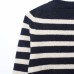 Round neck striped knit
