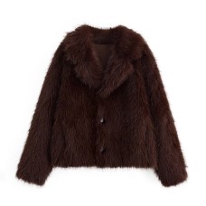 Double sided faux fur jacket