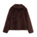 Double sided faux fur jacket