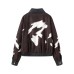 Imitation leather splicing jacket