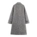 Herringbone diagonal coat