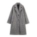 Herringbone diagonal coat