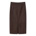 Set of short jacket with collar tie and skirt