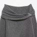 Metal inlaid off shoulder knitting