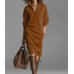 Turn-down collar Closure Button Silhouette Straight cut Mid-length Material Knitted fabric Type of Clothing Turn-down collar Closure Button Silhouette Straight cut Mid-length Material Knitted fabric Type of Clothing