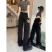 High-End Denim Trousers for Women, Straight Leg, Wide Leg, Long Pants
