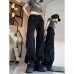 High-End Denim Trousers for Women, Straight Leg, Wide Leg, Long Pants