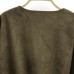 Suede waist wrinkle long sleeved fabric