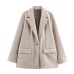 Single button soft suit