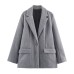 Single button soft suit