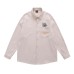 Embroidery Corduroy Long Sleeve Shirt Men Autumn