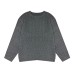 Retro Cable Knit Design Sweater for Women, Loose Fit Henley Neck Oversized Pullover Knitwear