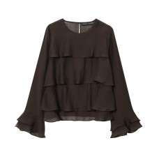 Versatile layered decorative top for women's clothing