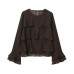 Versatile layered decorative top for women's clothing