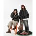 High Street Hooded Jacket for Women, Style Casual Loose Fit Outerwear, Waterproof Coat