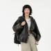 High Street Hooded Jacket for Women, Style Casual Loose Fit Outerwear, Waterproof Coat