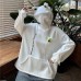 Sweatshirt Women Trendy Autumn Winter Couple Outfits Frog Hoodie Women Hooded Sweatshirt Men and Women Fleece Lined Thickened