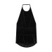 Spicy girl velvet halter neck top