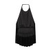 Spicy girl velvet halter neck top