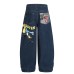 Number Patchwork Design Wide Leg Jeans Unisex Loose Versatile Long Pants