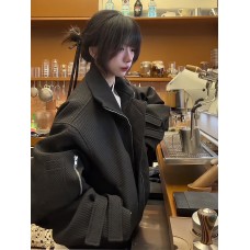 Retro Deconstructed Collar Jacket Men's New Design Honeycomb Workwear Outerwear Short Baseball Jacket Retro Deconstructed Collar Jacket Men's New Design Honeycomb Workwear Outerwear Short Baseball Jacket