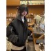 Retro Deconstructed Collar Jacket Men's New Design Honeycomb Workwear Outerwear Short Baseball Jacket