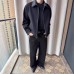 Retro Blended Stripe Spliced Mock Two-Piece Raw Edge Clean Fit Minimalist Jacket for Men