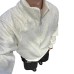 Style Zip-Up Hoodie for Men, Solid Color, Heavyweight, Stand Collar, Long Sleeve