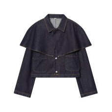 Street cape style versatile denim top Street cape style versatile denim top