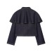 Street cape style versatile denim top