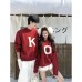 Couples' Autumn/Winter Christmas/New Year Red Thick Knit Sweater Pullover for Women and Men