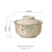 Ceramic instant noodle bowl, Chinese household tableware with lid