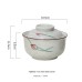 Ceramic instant noodle bowl, Chinese household tableware with lid