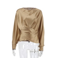 Satin round neck top Satin round neck top