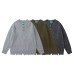 Distressed Hole Design Loose Knit Sweater Men Oversize Lazy Sweater