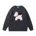 Red Knitted Dog Sweater Casual Loose Fit