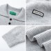 Minimalist Small Label Polo Neck Sweater Couple Loose Versatile Casual Knitwear