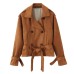 Deer skin velvet shoulder loop sleeve loop suit jacket