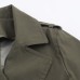 Hydrophobic imitation wind double breasted windbreaker women's clothing
