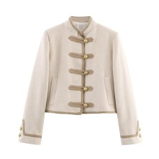 Shoulder pad knot jacket women's clothing Shoulder pad knot jacket women's clothing
